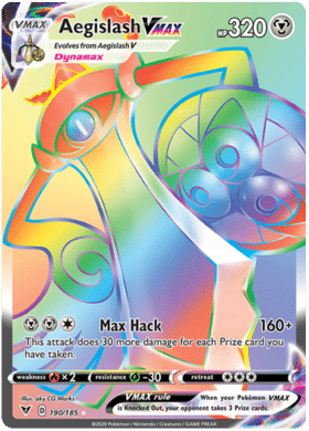 Aegislash VMAX – 190/185 – Hyper Rare
