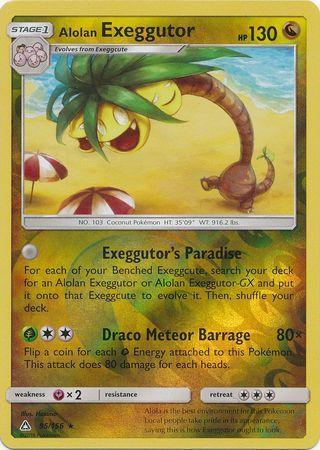 Alolan Exeggutor – 95/156 – Rare Reverse Holo