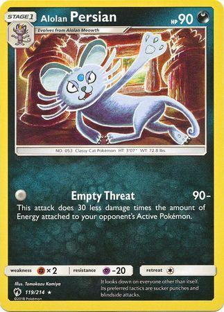Alolan Persian – 119/214 – Rare