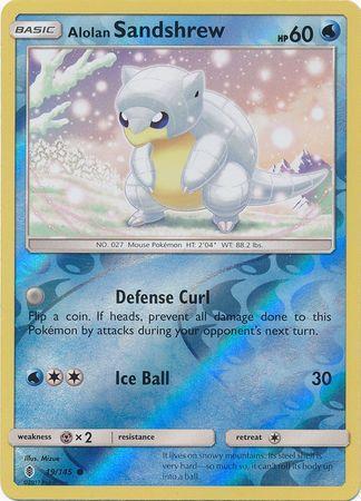 Alolan Sandshrew – 19/145 – Common Reverse Holo
