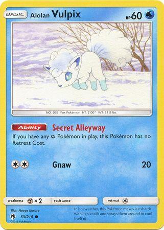 Alolan Vulpix – 53/214 – Common