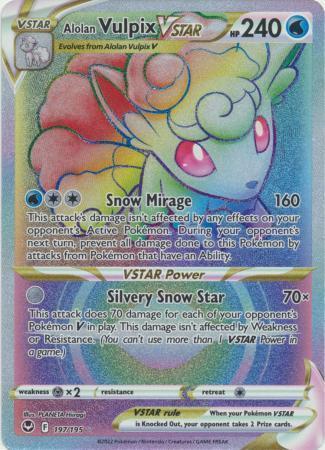 Alolan Vulpix VSTAR – 197/195 – Hyper Rare