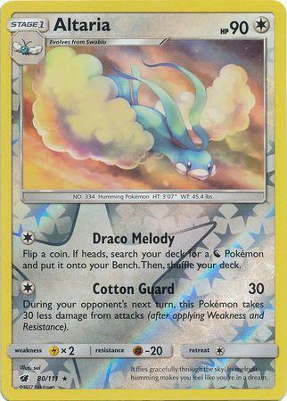 Altaria – 80/111 – Rare Reverse Holo