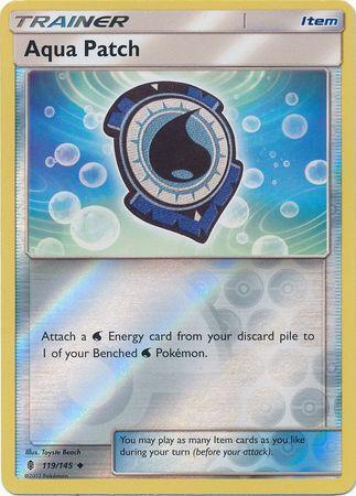 Aqua Patch – 119/145 – Uncommon Reverse Holo