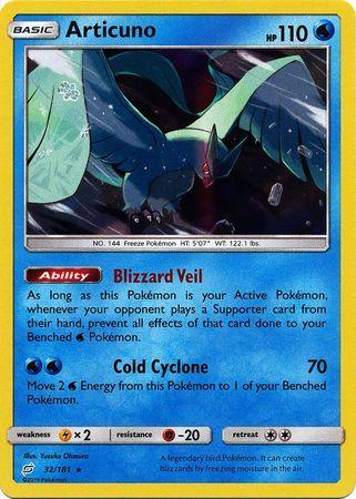Articuno – 32/181 – Holo Rare