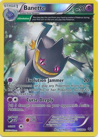 Banette – 32/108 – Rare Reverse Holo