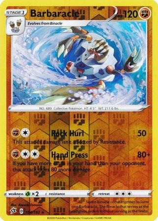 Barbaracle – 104/192 – Rare Reverse Holo