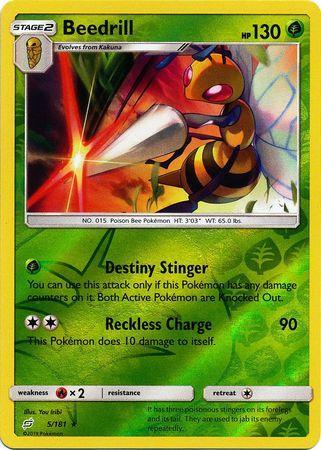 Beedrill – 5/181 – Rare Reverse Holo