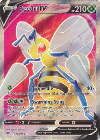 Beedrill V – 160/189 – Full Art Ultra Rare