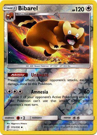 Bibarel – 172/236 – Uncommon Reverse Holo