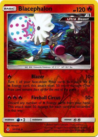 Blacephalon – 32/214 – Rare Reverse Holo