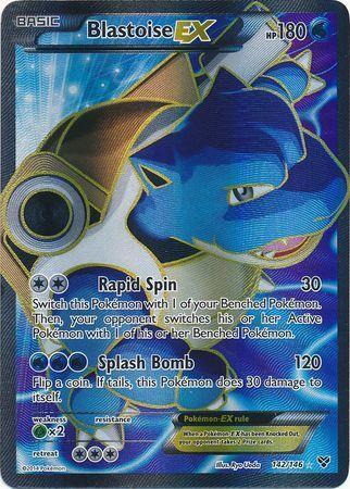Blastoise EX – 142/146 – Full Art Ultra Rare