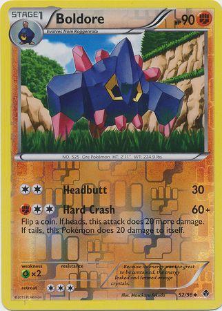 Boldore – 52/98 – Uncommon Reverse Holo