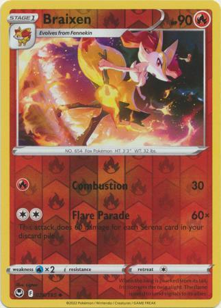 Braixen – 026/195 – Uncommon Reverse Holo