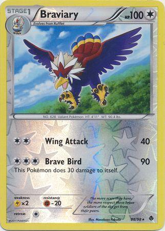 Braviary – 88/98 – Holo Rare Reverse Holo