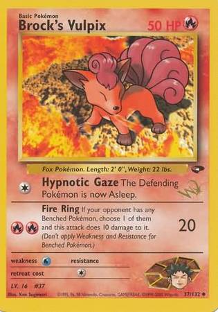 Brock’s Vulpix – 37/132 – (W Stamped) Uncommon
