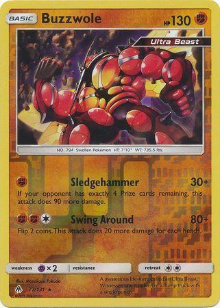 Buzzwole – 77/131 – Rare Reverse Holo