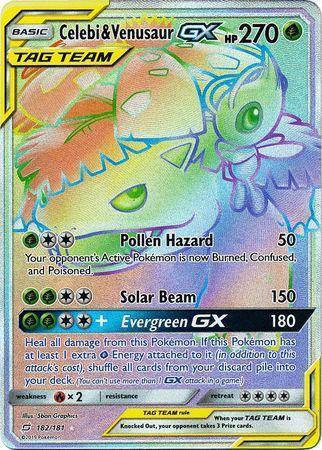 Celebi – Venusaur GX – 182/181 – Hyper Rare
