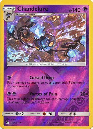 Chandelure – 103/214 – Holo Rare Reverse Holo