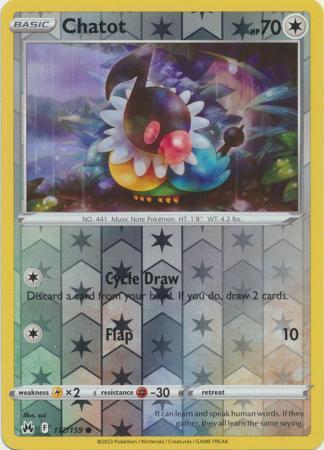 Chatot – 112/159 – Common Reverse Holo