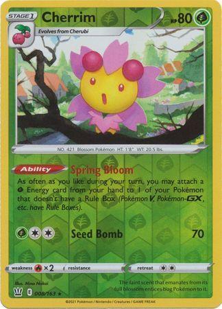 Cherrim – 8/163 – Rare Reverse Holo
