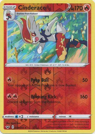 Cinderace – 035/202 – Holo Rare Reverse Holo