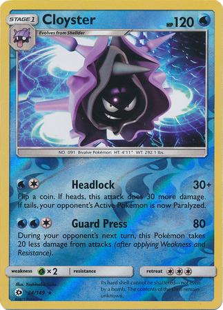Cloyster – 34/149 – Rare Reverse Holo