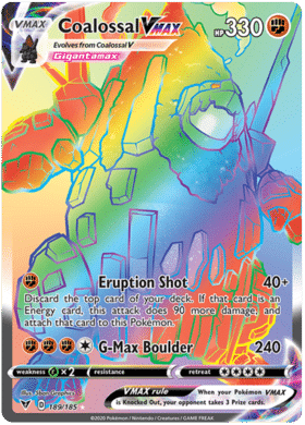 Coalossal VMAX – 189/185 – Hyper Rare
