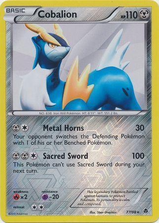 Cobalion – 77/98 – Holo Rare Reverse Holo