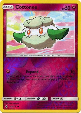 Cottonee – 139/214 – Common Reverse Holo