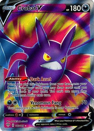Crobat V – 182/189 – Full Art Ultra Rare