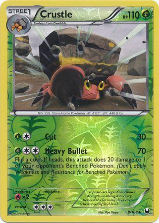Crustle – 8/108 – Uncommon Reverse Holo