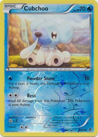 Cubchoo – 28/98 – Common Reverse Holo