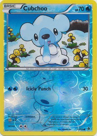Cubchoo – 29/98 – Common Reverse Holo
