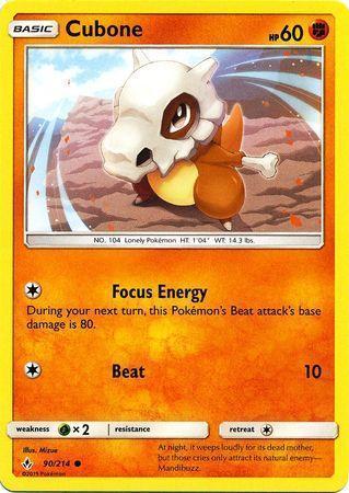 Cubone – 90/214 – Common