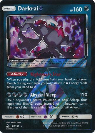 Darkrai Prism Star – 77/156 – Holo Rare