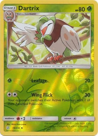 Dartrix – 19/236 – Uncommon Reverse Holo