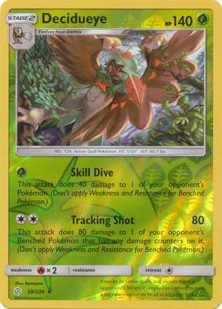 Decidueye – 20/236 – Holo Rare Reverse Holo