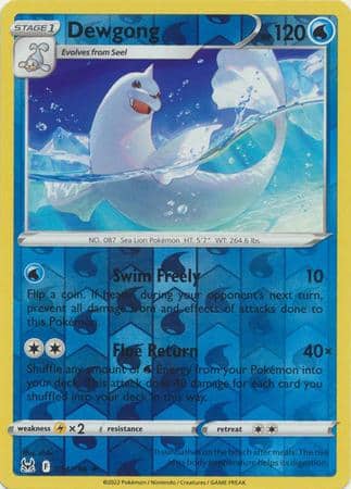 Dewgong – 034/196 – Rare Reverse Holo