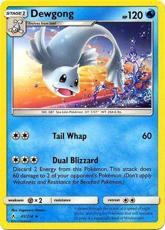 Dewgong – 45/214 – Rare