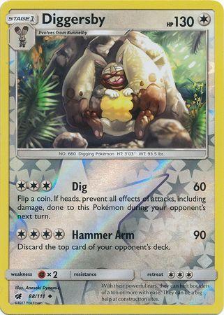 Diggersby – 88/111 – Uncommon Reverse Holo