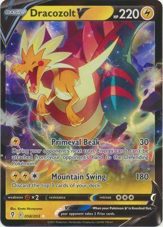 Dracozolt V – 58/203 – Ultra Rare