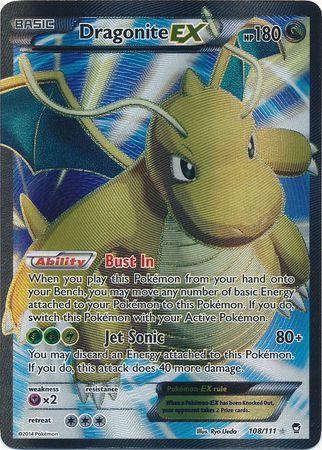 Dragonite EX – 108/111 – Full Art Ultra Rare