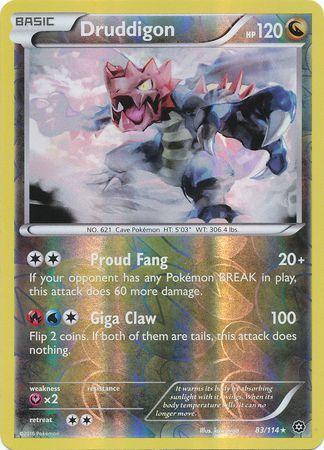 Druddigon – 83/114 – Rare Reverse Holo