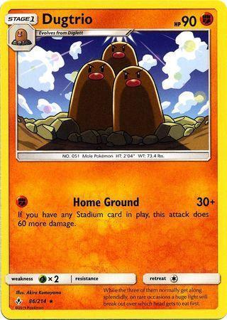Dugtrio – 86/214 – Rare