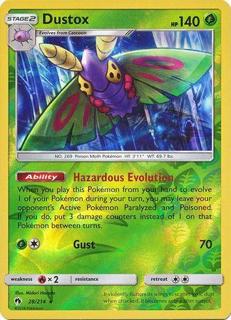 Dustox – 28/214 – Rare Reverse Holo