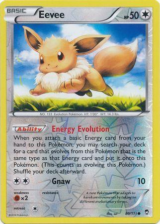 Eevee – 80/111 – Common Reverse Holo