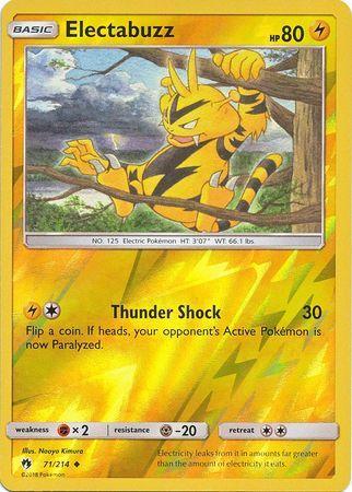 Electabuzz – 71/214 – Uncommon Reverse Holo