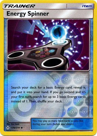 Energy Spinner – 170/214 – Uncommon Reverse Holo