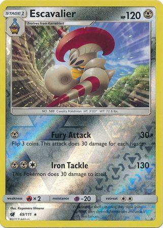 Escavalier – 69/111 – Rare Reverse Holo